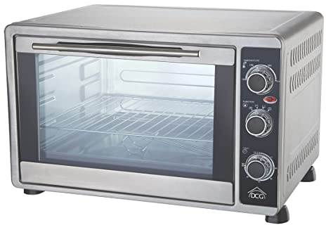 DCG MBS55. Multiforno elettrico ventilato da 2200W. 55 litri. Timer da 60 minuti con allarme. Termostato regolabile fino a 230°C. 4 resistenze in acciaio. Corpo in acciaio. Dim. 61.2 x 50.2 x 42.5h cm