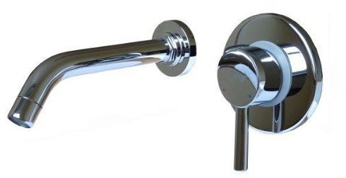 Design 2 Trous Levier unique Encastré Robinet Lavabo Poli Fin Sanlingo Chrome