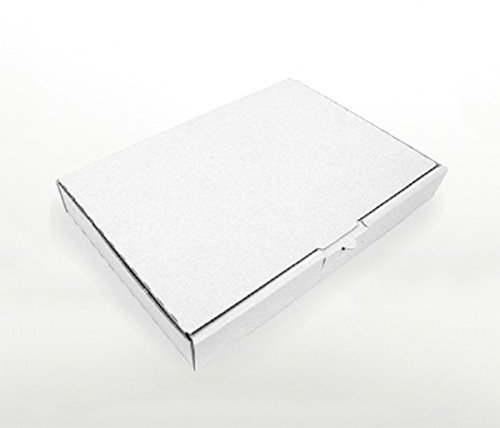 OfficeKing® 300 x Maxibriefkartons 350 x 250 x 50 mm Weiss - Marken-Qualität Maxibrief Versandkarton Warensendung Versandboxen