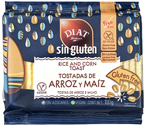 DIAT Radisson Tostadas de Arroz Sin Gluten | Tortitas de Arroz y Maíz | Producto Gluten Free | Sin azúcar | Bajo en grasas | Maíz no GMO | Apto para Veganos