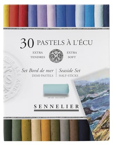 Savoir-Faire Sennelier, weiche Pastellkreide, Halbstab-Set, 30 Stück