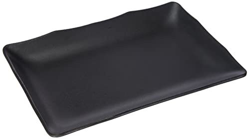 LACOR 63374 - Fuente De Melamina Rectangular 25x17x3 cm - Negro - Cocina
