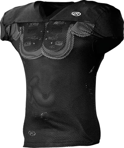 Rawlings | Premium Pro Cut Practice Football Jersey | Black | Small