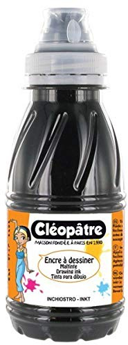 CLEOPATRE - Encre à Dessiner Noir au format 250 ml