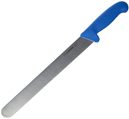 Giesser seit 1776 - Made in Germany - Schinkenmesser blau, Basic Blue, Klinge 31 cm, rutschfest, Aufschnittmesser spülmaschinenfest, rostfrei