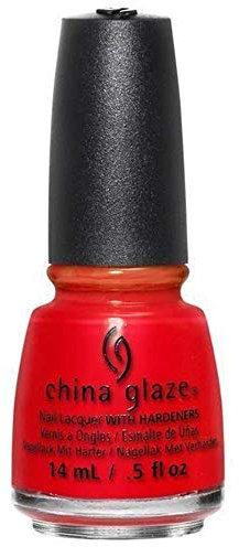 China Glaze Nail Lacquer, Hot Flash/Neon Red Crème