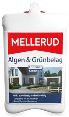 MELLERUD Algen & Grünbelag Entferner | 1 x 2,5 l | Effizientes Reinigungsmittel zum Entfernen von Algen und Grünbelag
