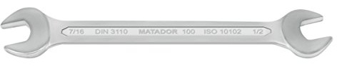 MATADOR Doppelmaulschlüssel, 7/16 X 1/2 AF - Llave de doble boca (cromo)