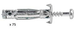 Molly M100875-XJ Molly Multi Seau de 75 Chevilles, Gris
