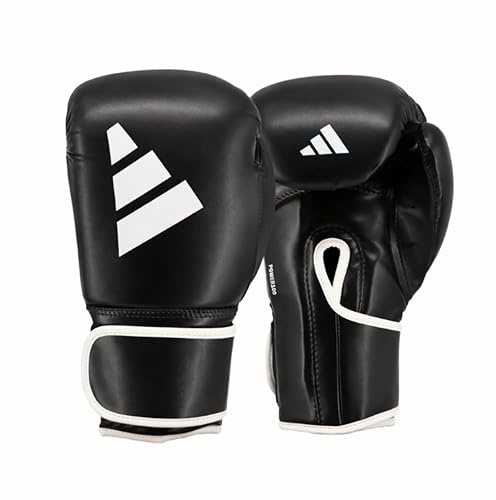 adidas 100 Boxing Gloves - with PU Outer Shell, Intermediate Level Training Gloves for Fitness Classes, Boxing Bag Workouts, and Sparring, Suitable for Men, Women, and Kids