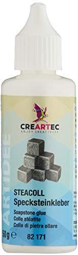 CREARTEC Specksteinkleber - Ideal zur Verklebung von Speckstein-Ornamenten - Füllmenge: 50 g - Made in Germany