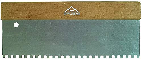 Stubai 447405 Spatola Dentata Stendicolla, Manico Legno, 300 mm