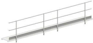 Layher Seitenschutz für Alu-Steg 600 Länge 6,15 m
