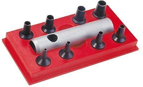 Narex - Juego de sacabocados (9 piezas, de 2 a 9 mm)
