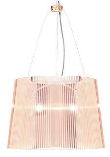 Kartell Gè Lampada a Sospensione, Rosa, Trasparente