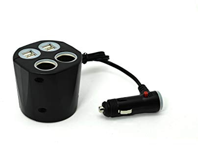 Cliff Top 6.6Amp USB und Zigarettensteckdose Getränkehalter Autoladegerät
