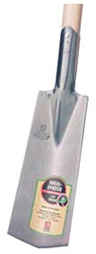 IDEAL-Spaten Spieker Form | Eschen-T-Stiel 85 cm | ohne Tritt, Blatt 320 × 110 mm, selbstschärfend, robuste Profi-Qualität für schwere Böden, Torfarbeiten & anspruchsvolle Gartenarbeit