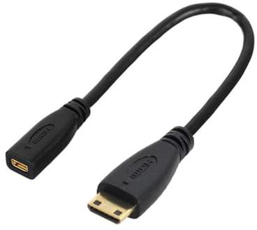 chenyang Micro HDMI zu Mini HDMI Kabel für Tablet Handy 20cm