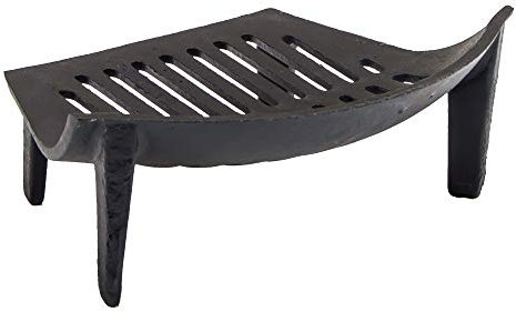 Fire Vida Cast Iron Fire Grate, Metal, Black