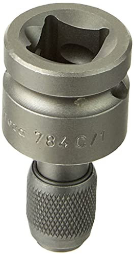 Wera 05042760001 784 C Éléments de liaison 1/2 avec mandrin à serrage rapide Wera, 1/4 pouce x 50 mm, Argent/gris