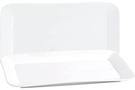 Quid Fuente Rectangular 35,8 PORC BL Basic QD Cocina, Porcelana, Blanco, Único