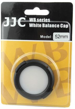 JJC Easy Snap Weißabgleichkappe für 52mm Filter Durchmesser
