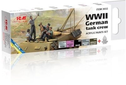 ICM Paint Set - WWII German Tank Crew