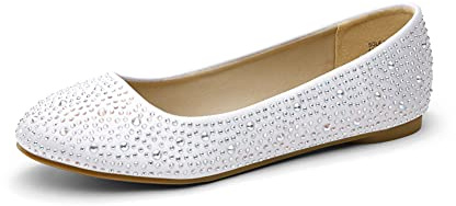 DREAM PAIRS Women's Casual Pointed Toe Ballet Pumps Slip On Ballerina Flats Shoes | pointed toe flats, dressy flat shoes for wedding work office business, slip on comfort flats for women