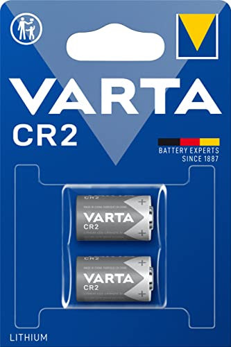 VARTA Batterien CR2 Lithium Rundzelle, 2 Stück, 3V, Spezialbatterien für elektronische Kleingeräte, mit langanhaltender, höchster Leistung