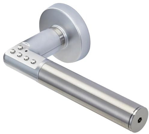 Vachette Poignée de Porte à Code Electronique Code Handle sur Rosace - Version Main Droite - Portes Intérieures 35/80mm d'Epaisseur - Carré de 7mm - Verrouillage Automatique ou Manuel - Piles Fournies