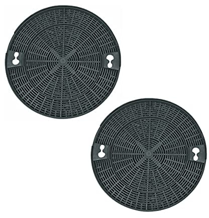 Bauknecht 481249038013, kolfilter, aktivt kolfilter, luktfilter, rund, Ø 190 mm, 2 stycken köksfläkt även Electrolux 50290652002 EHFC29 AMC912 Indesit C00308163 Brandt 72x4434