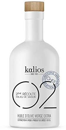 KALIOS - Huile d’Olive Cuvée 02 - Grecque - Vierge Extra - Récoltées à la Main - Monovariétale KORONEIKI - 500 ML - Chef Eric Guérin*