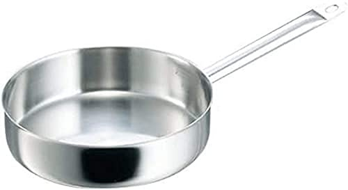 Paderno World Cuisine De Buyer Sauté PaN with Stainless Steel Handle Straight, Stainless steel, 32 cm