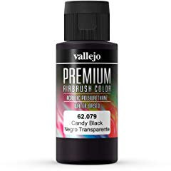 AV Premium Airbrush Paint: 60ml: 079: Candy Schwarz Transparent