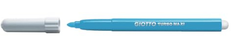 Giotto Turbomaxi 456 - Rotuladores, caja de 12 unidades, color azul cielo