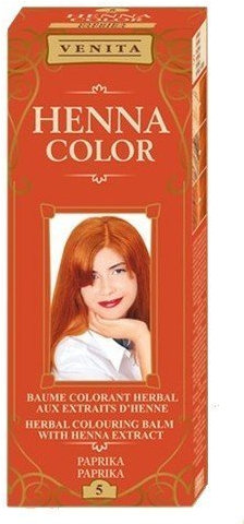 Henna Color 5 Paprika Haarbalsam Haarfarbe Farbeffekt Naturhaarfärbemittel Henne Öko