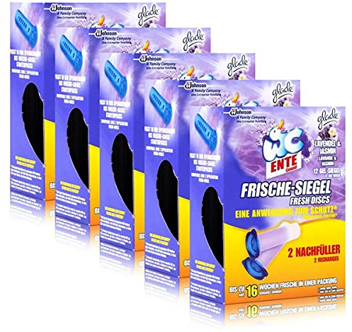 5x WC Ente Frische Siegel Nachfüller Lavende & Jasmin
