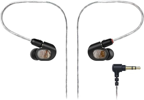 Audio-Technica ATH-E70 Professional In-Ear Studio Monitor Headphones,Black