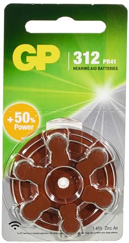 GP Hörapparatsbatteri ZA 312 1,5V 6-Pack