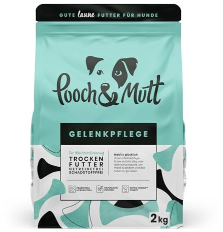 Pooch & Mutt - Gelenkpflege, Getreidefreies Alleintrockenfutter für Hunde, Lachs und Süßkartoffel, 2 kg