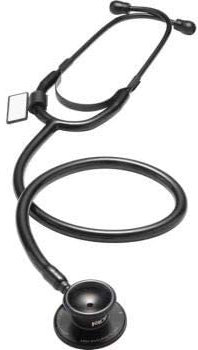 MDF Instruments, Dual Head Lightweight Stethoscope, All Black,MDF747BO