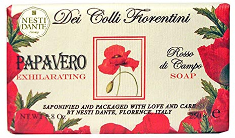 Nesti Dante Colli Fiorentini Poppy/Mohn (Handseife aus natürlichen Inhaltsstoffen, langanhaltender Duft, Seife) 664201