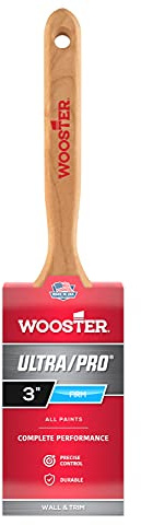 Wooster Brush 4175-3 Ultra/Pro Firm Mink Flat Sash Paintbrush, 3-Inch, Natural