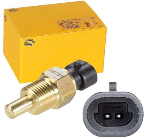 HELLA 6PT 009 107-591 Sensor, temperatura del refrigerante - 12V - 2polos - atornillado