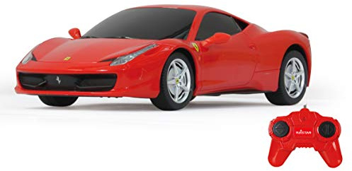 JAMARA Ferrari 458 Italia 1:24 2,4GHz - offiziell lizenziert, ca zu 1 Stunde Fahrzeit bei ca. 9 Km/h, perfekt nachgebildete Details, hochwertige Verarbeitung
