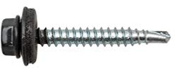 Selbstbohrende Schrauben 4,8 mm 25 mm Sechskant Stahl verzinkt 100 Stück SWG