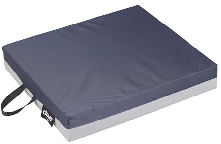 Drive Medical 14878 Skin Protection Gel E Wheelchair Cushion, Blue, 18 L x 18 W x 3 H