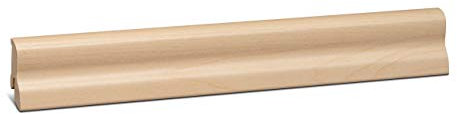 KGM Sockelleiste Marburger Profil – folierte MDF Fußbodenleiste Ahorn – Maße: 2400 x 20 x 40 mm – 1 Stück