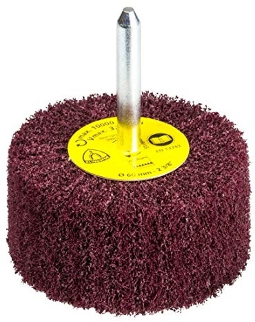 Klingspor 258925 NFS 600, Vliesstift mit Schaft für den Endschliff marron, 60X50X6, Ultra fine, 10 Stück