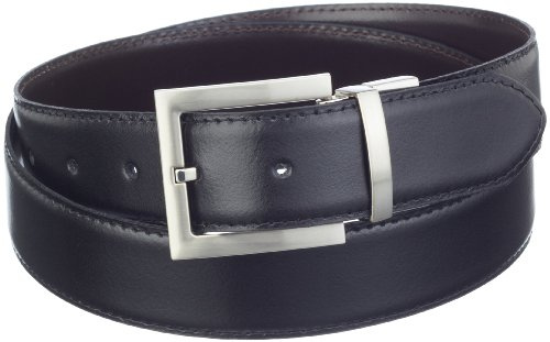 MGM Herren Gürtel 1915, Gr. 105, Schwarz (Schwarz mit Braun)